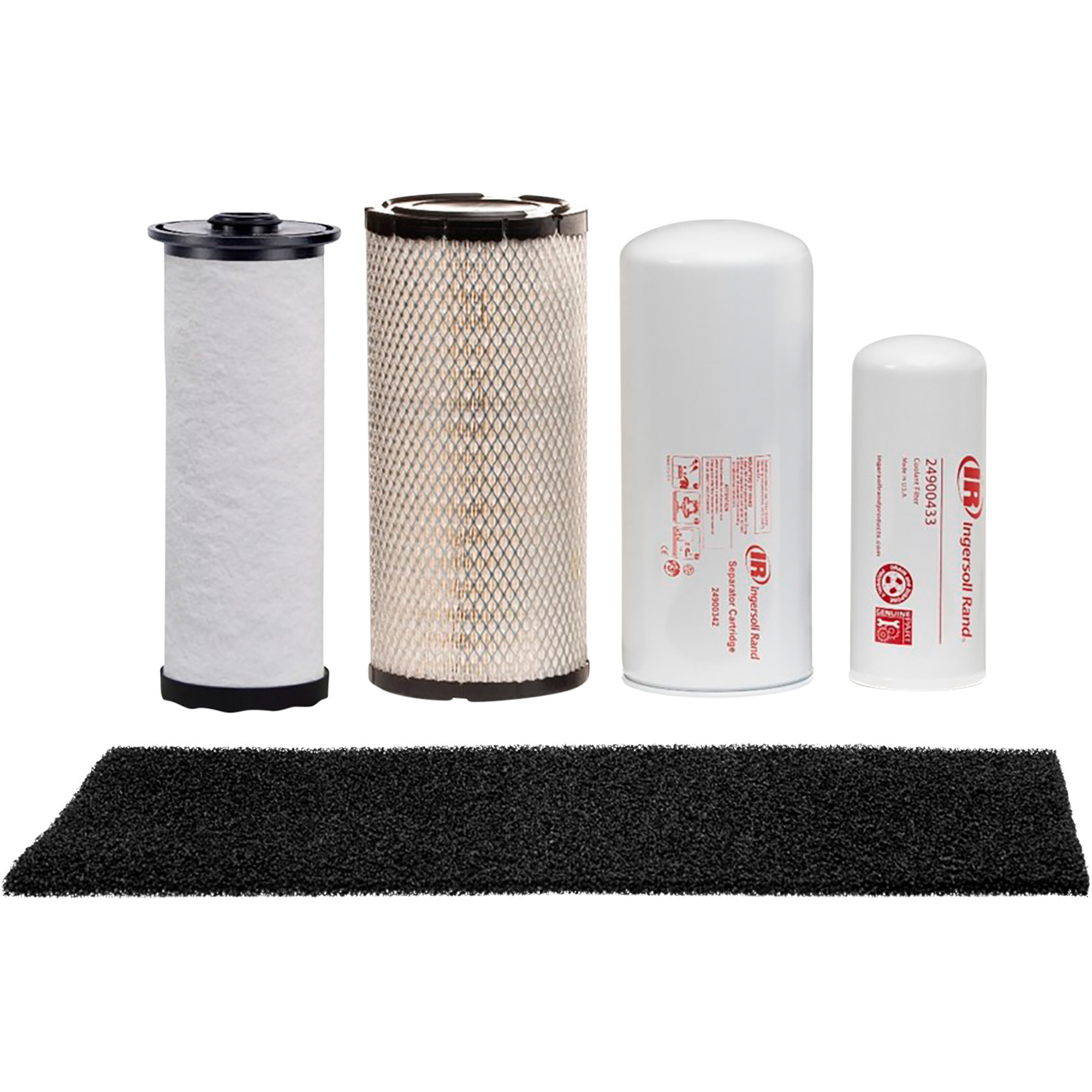 Ingersoll Rand OEM Filters-Only Maintenance Kit, For R Series 11-22kW Oil-Flooded Rotary Screw Air Compressor, Model# 47649198001